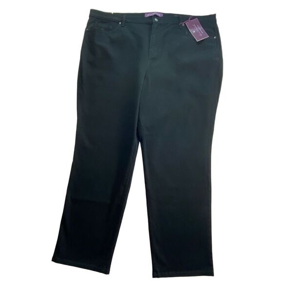 Gloria Vanderbilt 22W Average Amanda Essential Stretch Black Jeans - Picture 1 of 12